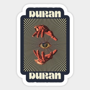 Hand Eyes Duran Duran Sticker